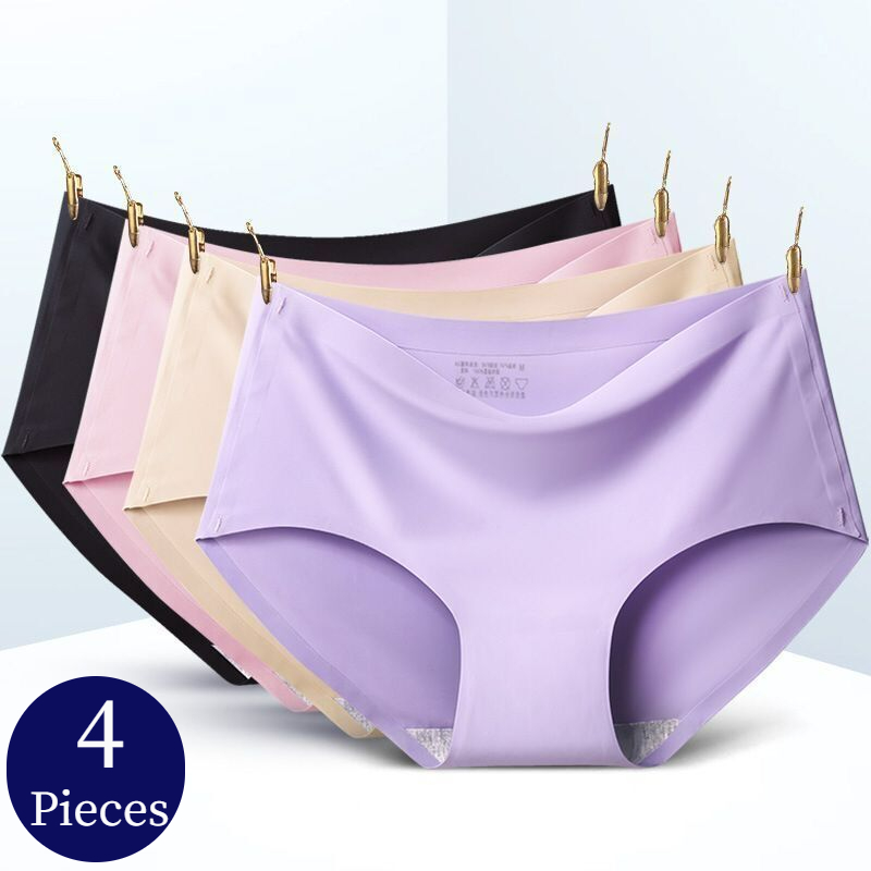 Seamless Underwear Women - BZEL 4PCS/Set Women's Panties Seamless Female