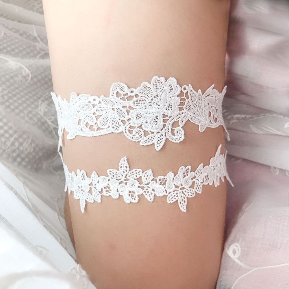 K02 Fashion Soft Sexy Lace Gar - Garter Belt Set 评论和价格