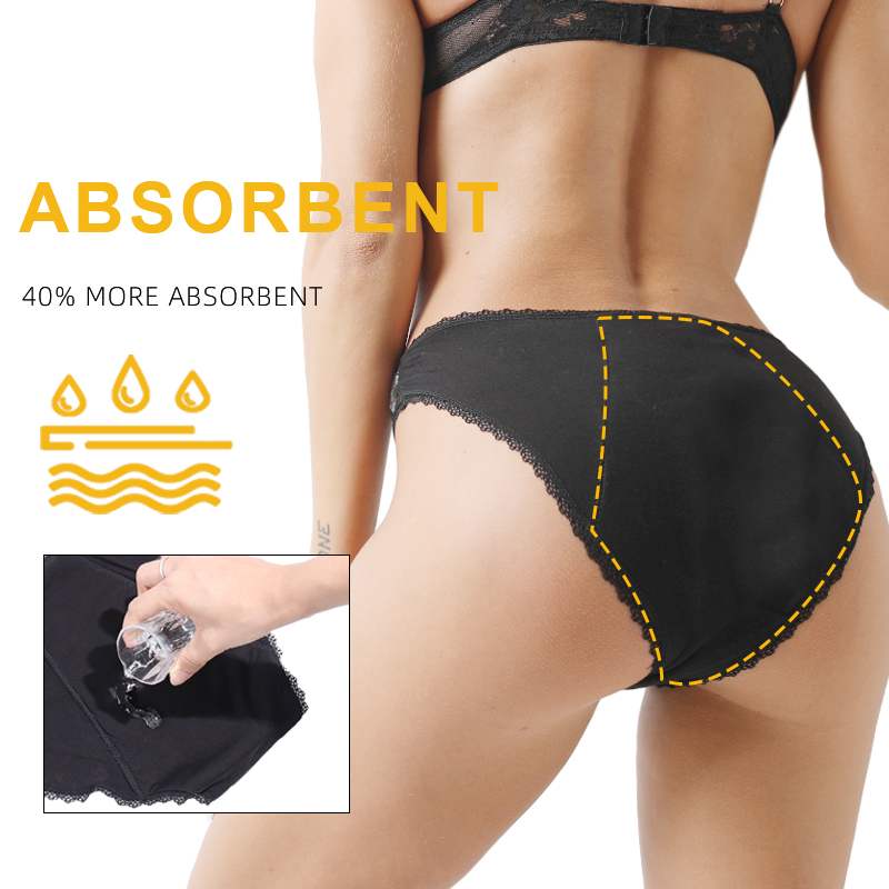 Bamboo Comfortable women's per - Period Panty Absorbent 评论和价格