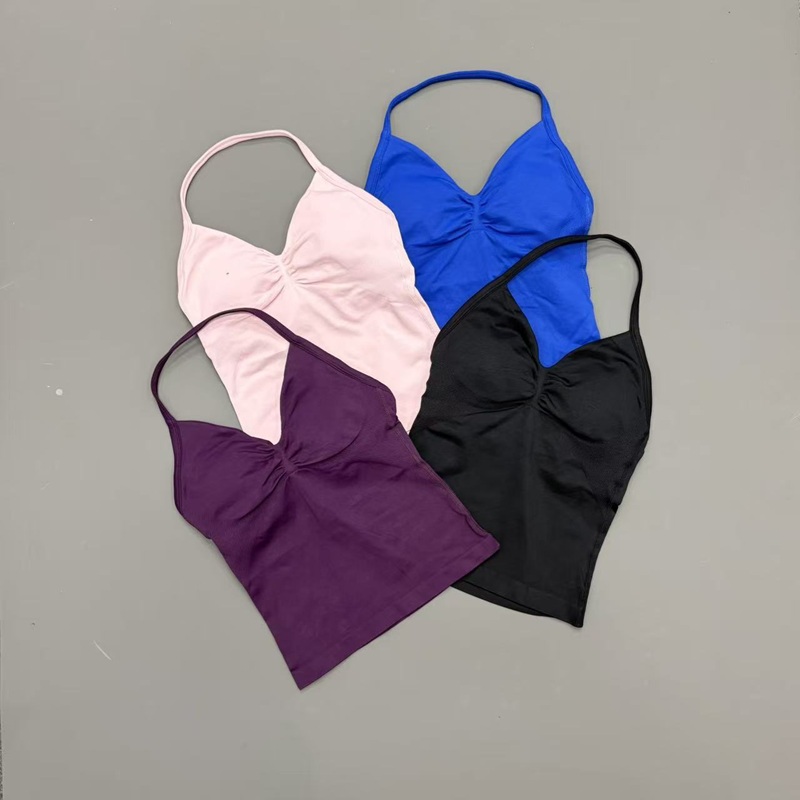 Gym Women Sports Tank Top Seam - Sports Bra High Impact 评论和价格