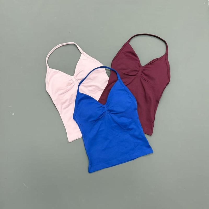 Gym Women Sports Tank Top Seam - Sports Bra High Impact 评论和价格