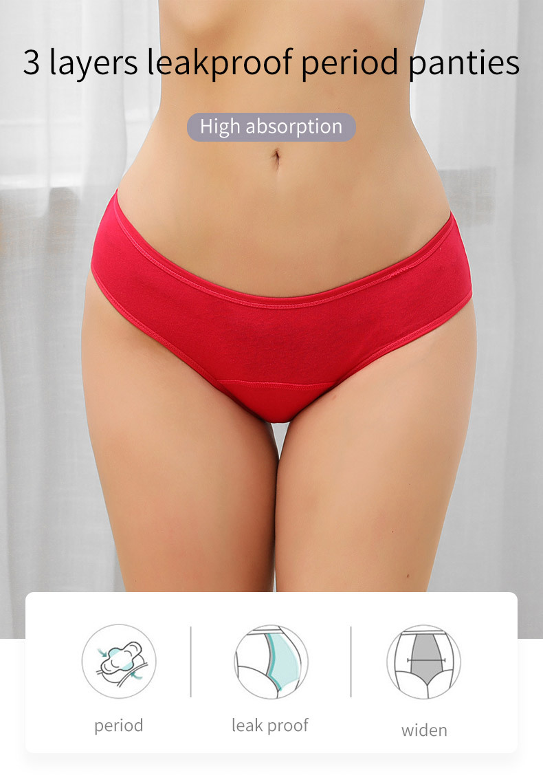 Hot Sale Mid-Rise Seamless Men - Period Panty Absorbent 评论和价格