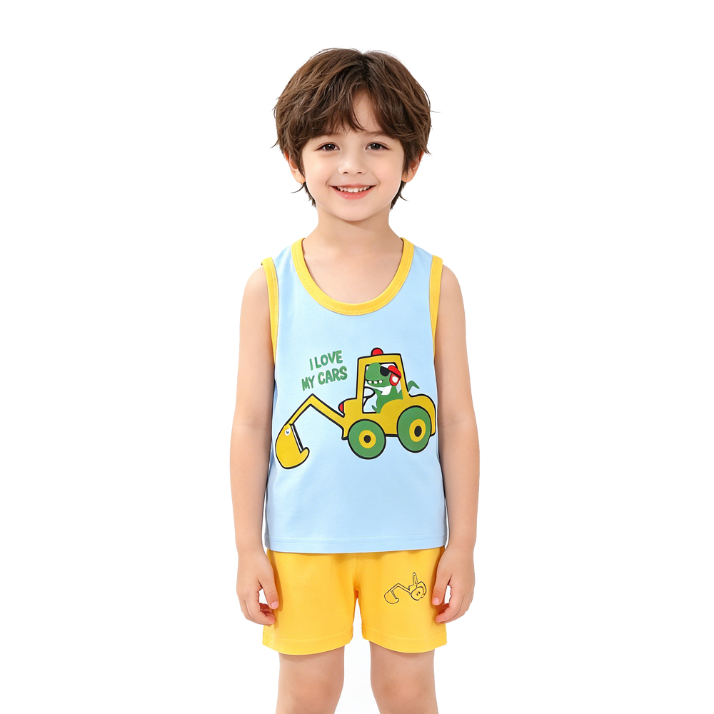 Animal Cartoon Boys Sleeveless - Boyshort Underwear 评论和价格