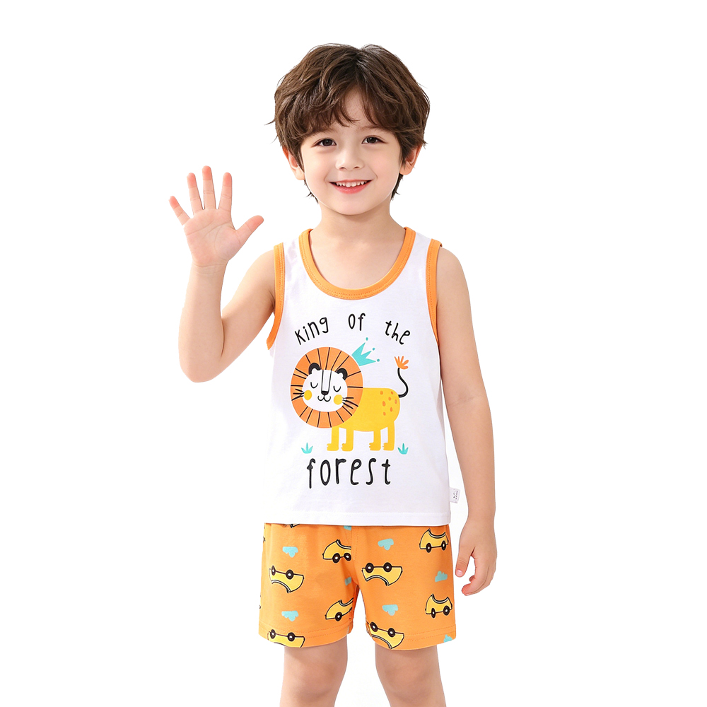Animal Cartoon Boys Sleeveless - Boyshort Underwear 评论和价格