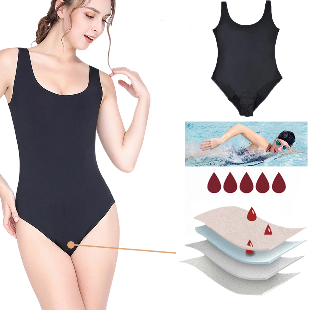 Menstrual Swimsuit Women 4 Lay - Period Panty Absorbent 评论和价格