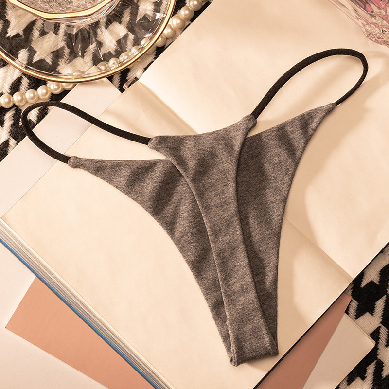 Low Waist Cotton Thong Women P - Thong Bikini Women 评论和价格